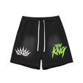 Sun Fade Raw Edge Cotton Shorts