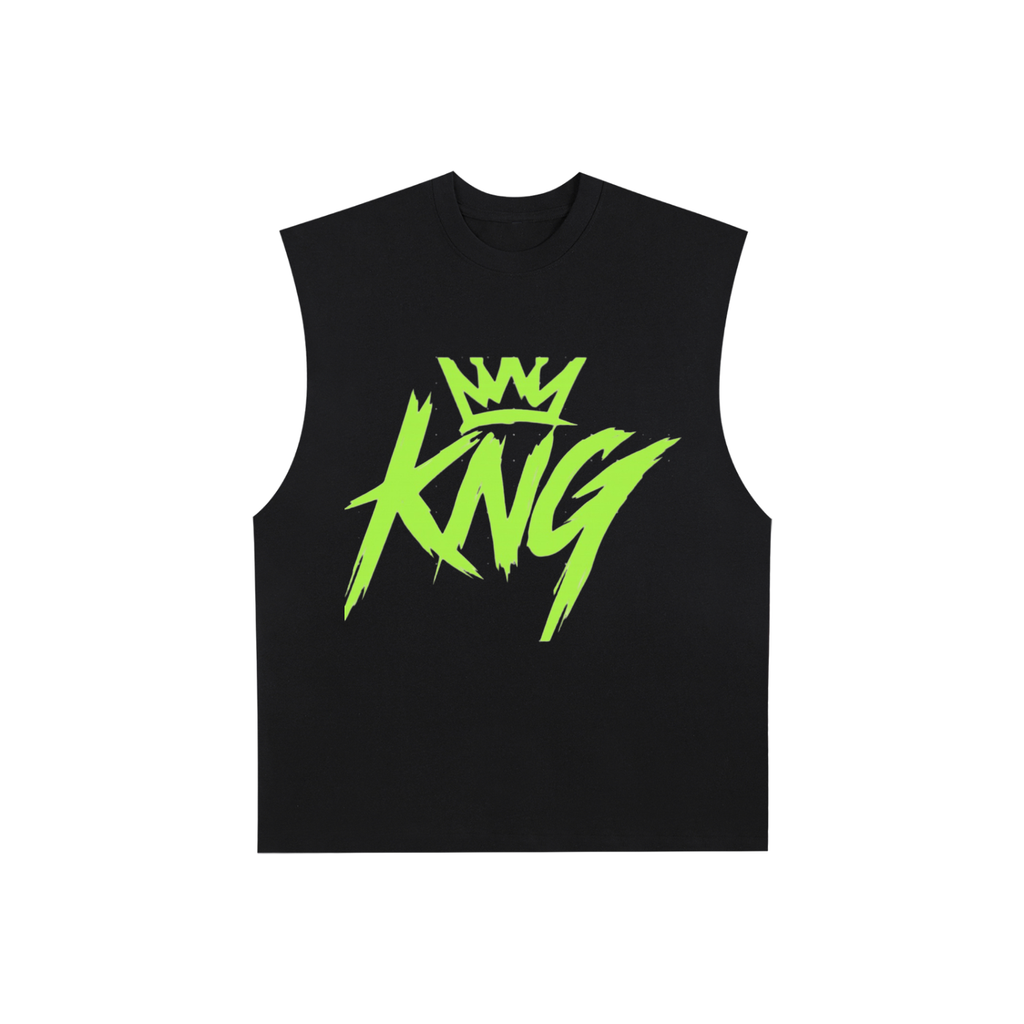 Raw Edge Cotton Tank Top