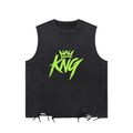 Snow Washed Raw-Hem Tank Top